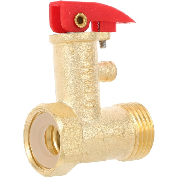 Water Heater Safety Valve Accessory Pressure Relief Valve Exhaust Valve Brass Pressure Control Valve For Water Heater Tube Diameter 2 CM