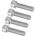 thumbnail image 3 of ZOUSSIQI 4Pcs M10 Hex Bolt Socket Head Hex Socket Bolt \u200b Stainless Steel 1.25mm Fine Pitch Machine Fastener Hardware(M10*40), Bit Head Set CA919-47115, 3 of 9