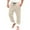 A_ Beige, variant on men's breathable mesh drawstring jogger pants, modern casual sweatpants for leisure and home stay Red M
