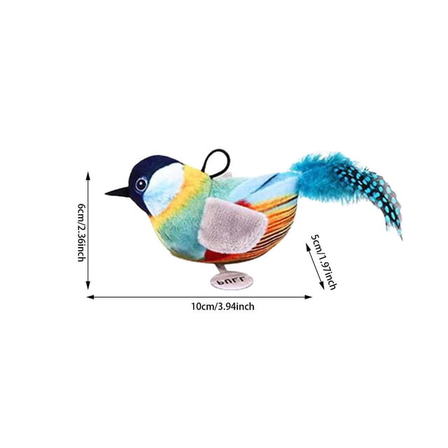 Indoor Cats Entertainment Squeaky Bird Toy With Natural Chirping Sound Catmint For Indoor Boredom Cats Cats Toy