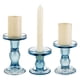thumbnail image 1 of Juego de candelabros de cristal azul BTGLLAS de 3 piezas, 1 of 6