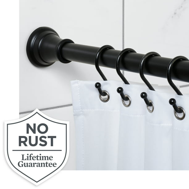 Trumpet Finials Adjustable, How To Hang Shower Curtain Tension Rod