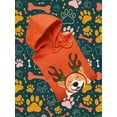 thumbnail image 7 of Jolly Corgi Reindeer Antlers Hoodie Men -Image by Shutterstock, Male 5X-Large, 7 of 7