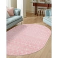 thumbnail image 2 of Rugs.com Moroccan Trellis Collection Rug – 5' x 8' Oval Pink Medium Rug Perfect For Living Rooms, Large Dining Rooms, Open Floorplans, 2 of 7
