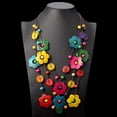 thumbnail image 2 of Collar de cuentas de coco Fernando Flor Ciruela Mujer, 2 of 8