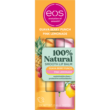 EOS Pink Lemonade/Guava Berry Punch 2-Pack Stick Carton Caddy