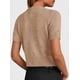thumbnail image 2 of Suéter PRETTYGARDEN 2025 con botones, top corto color caqui, talla M, 2 of 6