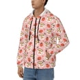 thumbnail image 3 of Naloa Floral Mugs And Strawberries Men’s Hoodies, Zip up Hoodie, Sweatshirts,Hoodies for Men Sizes S-3XL-X-Large, 3 of 5