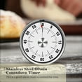 thumbnail image 2 of Yeacher Kitchen Timer 60min Countdown Mechanical Magnetic Timer No Battery Needed Stainless Steel Countdown Timer for School Classroom Teaching Cooking Office, 2 of 8