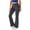 Dark Gray, variant on Edvintorg Yoga Pants with Pockets for Women Solid Color High Waisted Casual Athletic Pant Flare Trouser Fashion Clothing Khaki S-2XL