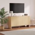 thumbnail image 6 of Fluted Sideboard Buffets Cabinet 58''Modern Accent Storage Cabinet  with 4 Doors and Adjustable Shelves Wood Coffee Bar Storage Cabinet for Kitchen Dining Living Room, 6 of 7