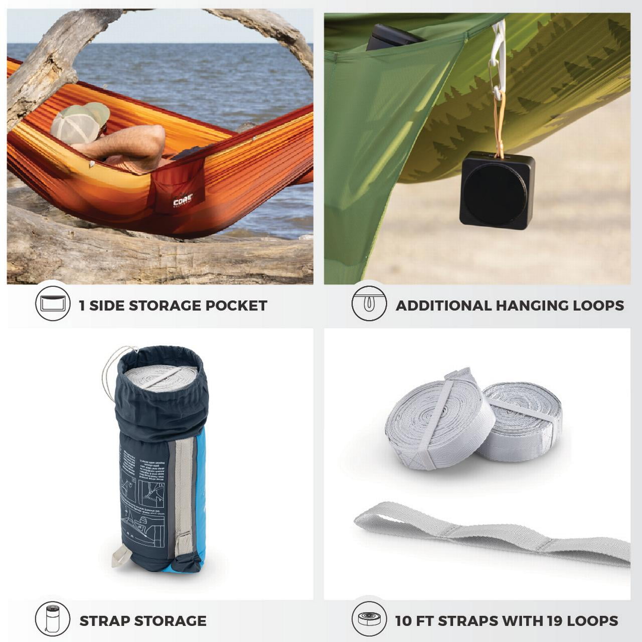 CORE Premium Double Hammock - Blue