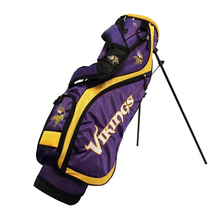 Minnesota Vikings Official NFL 34 inch x 10 inch Nassau Golf Stand Bag by Team Golf