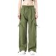 thumbnail image 1 of Amzcrzy Pantalones cargo informales para mujer: cintura elástica con cordón, bolsillos con solapa, estilo paracaídas/harem/jogging, holgados, cintura alta, tallas M-2XL. Verde, 1 of 5
