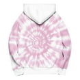 thumbnail image 5 of JTZGDY Ombre Hoodies for Women Teen Girls Fall Winter Tie Dye Gradient Color Print Long Sleeve Drawstring Hooded Pullover Sweatshrits Trendy Basic Y2K Athletic Sweatshirts with Pockets Pink#01 XXL, 5 of 6