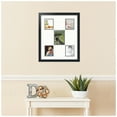 thumbnail image 2 of ArtToFrames Collage Photo Picture Frame with 1 - 5x7 and 4 - 4x5" Openings, Framed in Black with Fabric White and Black Mats (CDM-3926-64), 2 of 8