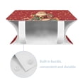 thumbnail image 5 of Yuyamidu Santa Claus Tissue Box Cover for Living Room Christmas Tissue Box Holder with Bottom Belt Easy to Clean Facial Paper Organizer Dispenser for Bathroom Gift for Friends, 5 of 8