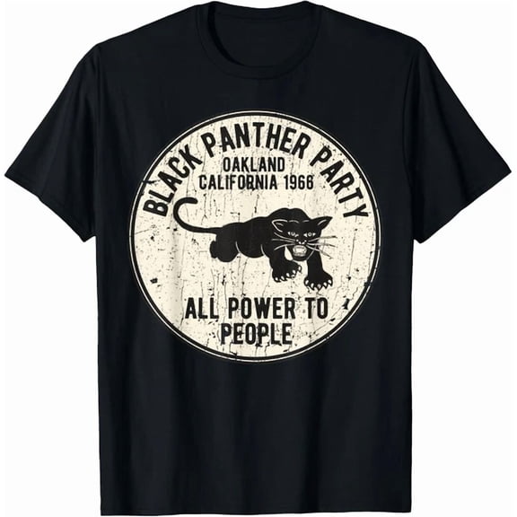 Oakland California 1966 Black Panther Party Distressed T-Shirt BLACK Unisex S-5XL Hot Trending Shirt, Vintage Birthday Gift