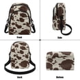 thumbnail image 4 of Xixirimido Cow Cowhide Pattern Small Sling Backpack Crossbody Sling Bag for Women, Chest Bag Daypack Fanny Pack Phone Purse for Hiking Traveling - Brown, 4 of 7