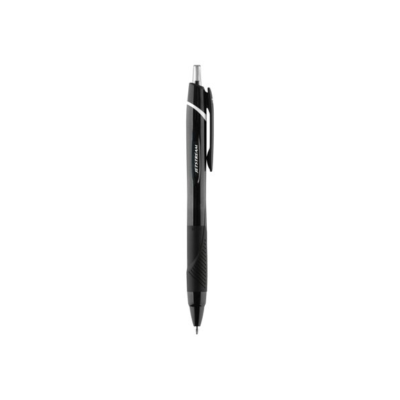 Uni JETSTREAM ELEMENTS Ballpoint Pens, Retractable, Medium Point, 1 mm, Black Ink, 12 Pack