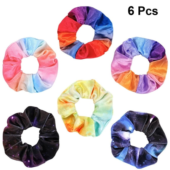 6 Pcs Hair Ties No Damage Scrunchies for Girls Ribbons
