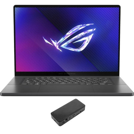 ASUS ROG Zephyrus G16 Gaming/Entertainment Laptop (Intel Ultra 9-185H 16-Core, 16.0in 240 Hz Wide QXGA (2560x1600), GeForce RTX 4070, 16GB LPDDR5X 7466MHz RAM, Win 11 Pro) with USB-C Dock