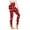 Red, variant on Seamless Leggings for Women Valentine's Day Elastic Waist Tights Stretchy Ankle Length Heart Printed Yoga Pants