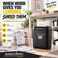 thumbnail image 3 of QUESTLEMON 8-Sheet Cross Cut Paper Shredder and Credit Card Shredder with 4Gal Bin for Home Use, 3 of 9