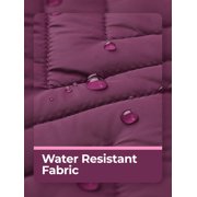 ORORO Women's Quilted Heated Vest with Battery, Lightweight Heated Chevron Quilted Vest (Purple, S)