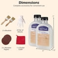 thumbnail image 3 of Costway 2 Packs Wood Wax Oil Cleaner & Brightener for Furniture Teak Care Kit, 3 of 10