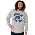 thumbnail image 5 of Dad is in Control Nerdy Gamer Father Men's Long Sleeve Tee T Shirt Brisco Brands L, 5 of 6