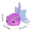 thumbnail image 3 of 20Pcs Diving Pool Toys, Artificial Goldfish 1.77" Realistic Rubber Floating Fish Fish Tank Decor TPR Small Tropical Goldfishesfor Sensory Bin, Bath & Soccer Theme Favors Mixed Color, 3 of 3