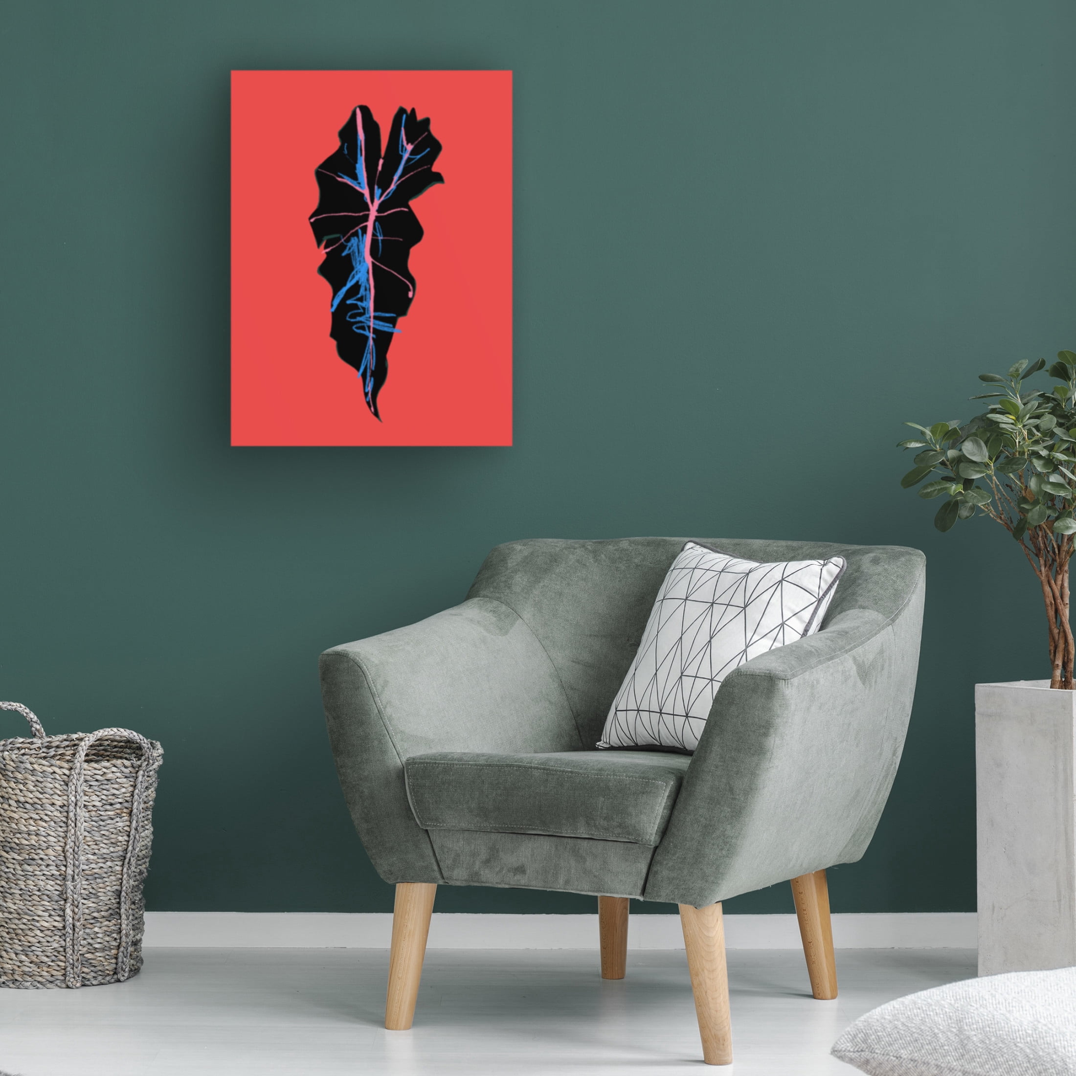 Trademark Fine Art Francesco Gulina Alocasia Polly Red Canvas Wall Art