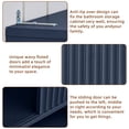 thumbnail image 3 of LELELINKY Over The Toilet Storage Cabinet with Rattan Sliding Door, 68" Tall Wood Bathroom Organizer with Adjustable Shelf for Small Spaces, Blue, 3 of 7