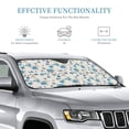 thumbnail image 3 of Fuzoiu Rose Flowers Print Car Windshield Sunshade,Foldable Reflective Sun Visor,Windshield Sun Shade,UV Rays Sun Visor Shade,Auto Front Sun Shield Shade-Small, 3 of 8