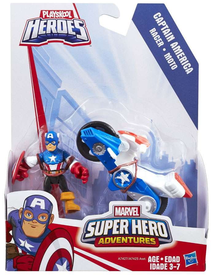 playskool heroes marvel super hero adventures mech armor captain america