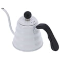 thumbnail image 2 of Cafetera manual de 600 ml de acero inoxidable blanco con boquilla larga para el hogar y la oficina, 2 of 14