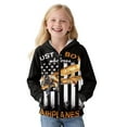 thumbnail image 4 of Chririnla Us Flag Airplanes Fluffy Zip Up Jacket for Youth and Teens - Comfy Casual Hooded Sweatshirt for Outdoor and Gym Fluffy Hoodie for girl, 4 of 7