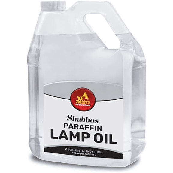 1 Gallon Paraffin Lamp Oil - Clear Smokeless, Odorless, Clean Burning Fuel for Indoor and Outdoor Use - Shabbos Lamp Oil, by$$Home Decor, Kitchen, & Other