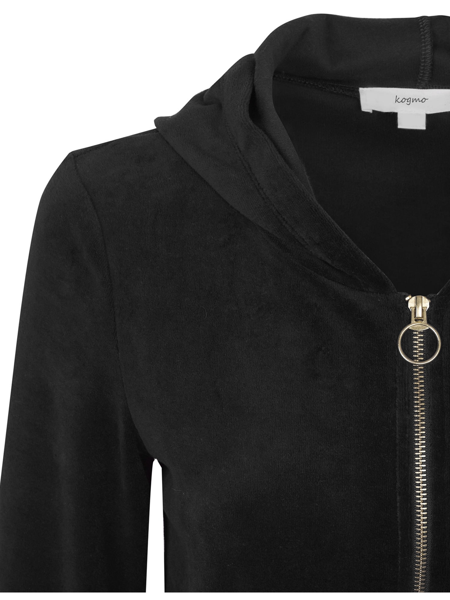 velvet zip up sweater