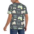 thumbnail image 2 of Fotbe Gamers Baseball Jersey Shirt for Men and Women, Casual Short Sleeves Button Down T-Shirt-, 2 of 9
