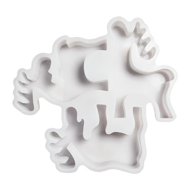 Moldes Silicona DIY 3D Navidad Molde para Resina Epoxi (3 Alces)