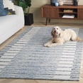 thumbnail image 3 of Safavieh Ebony Elisa Geometric Striped Area Rug, Ivory/Blue, 5' x 8', 3 of 11