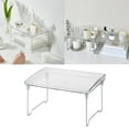 thumbnail image 2 of TIELUTT Transparent Layer Desktop Shelf Acrylic Cup Holder Foldable Kitchen Dish Strainer Dish Sponge Drying Rack for Kitchen Counter over Small over the Dish Drying Rack Clothes Holder Stand, 2 of 5