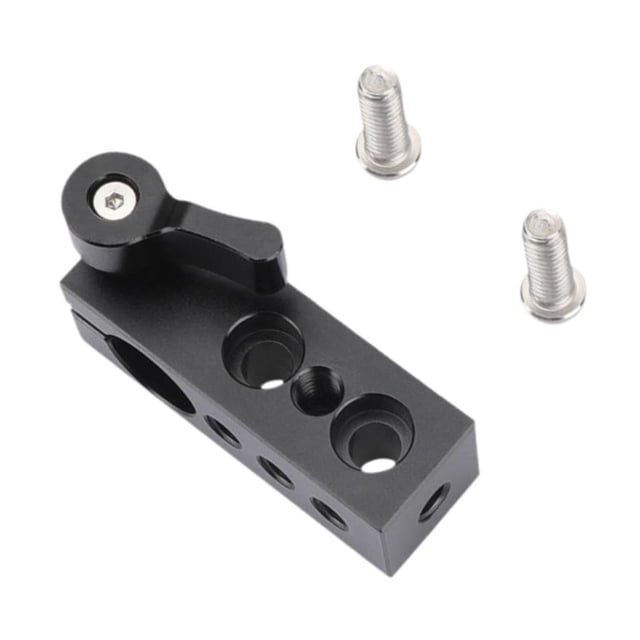 Extensión del adaptador de sujeción de una sola varilla de 15 mm Soporte de montaje de aleación de aluminio Profesional de 1/4 "Agujero de rosca para