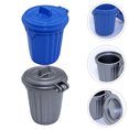 thumbnail image 2 of 2 piezas de basura en miniatura modelo Mini House Simulation Trash Cat (plata, azul), 2 of 5