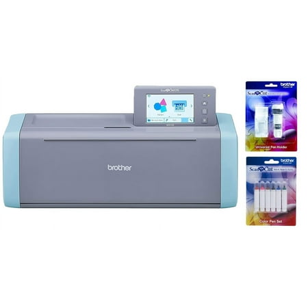 Brother ScanNCut SDX125E Electronic DIY Cutting Machine with Scanner, Plus Universal Pen Holder and Color Pen Set