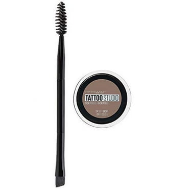 Maybelline TattooStudio Brow Pomade Long Lasting, Buildable, Eyebrow Makeup, Soft Brown, 1 Count