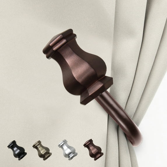 Lizzie Curtain Rod Holdback - Cocoa,(5713-037)