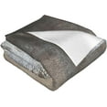 thumbnail image 2 of Grey Abstract Soft Flannel Fleece Blanket Breathable Throw Blanket Halloween Chirstmas Days Rustic Cozy Blanket for Couch Sofa Bed Living Room Suitable for All Season 50x60 inch, 2 of 6